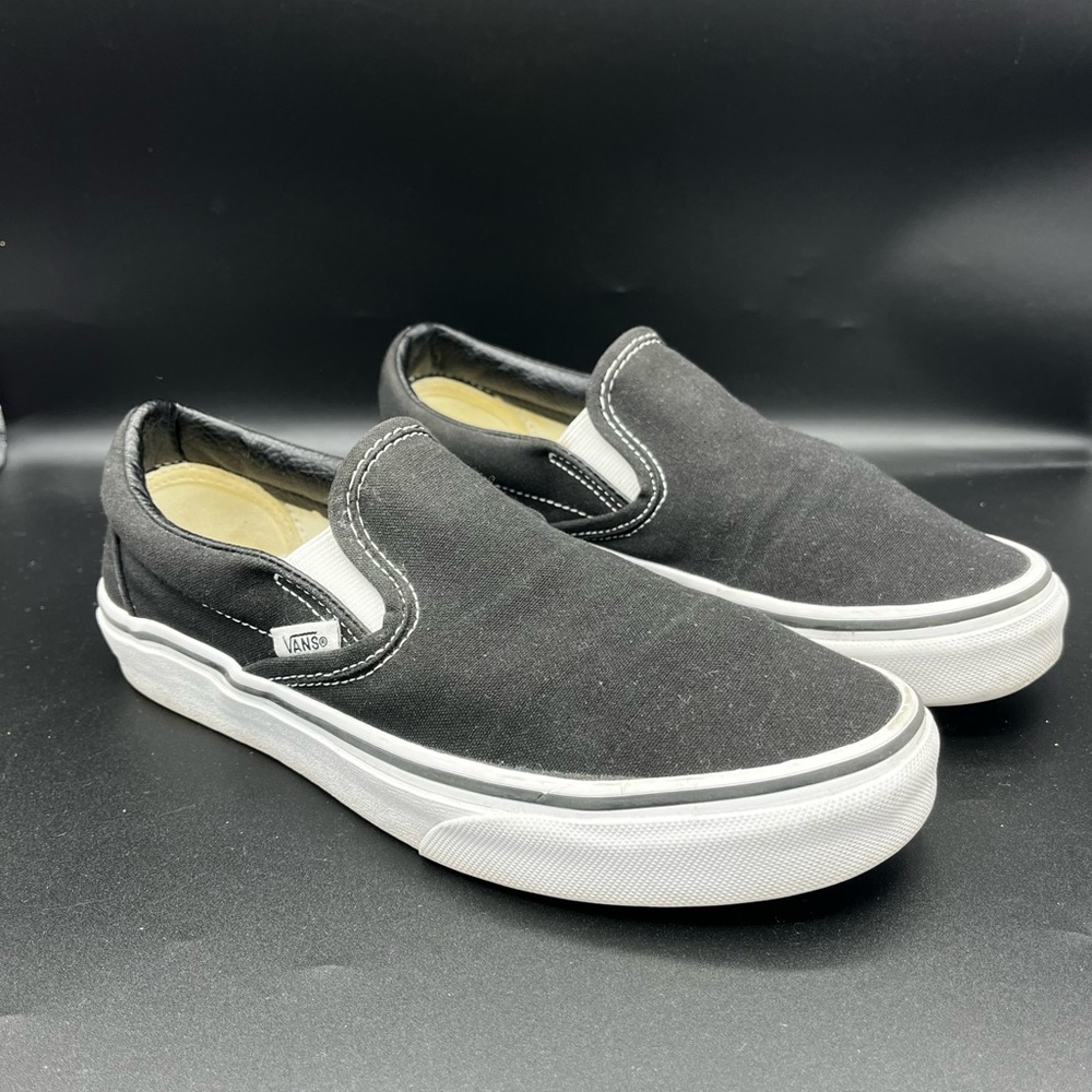 Vans Unisex Black Classic Slip On Shoes